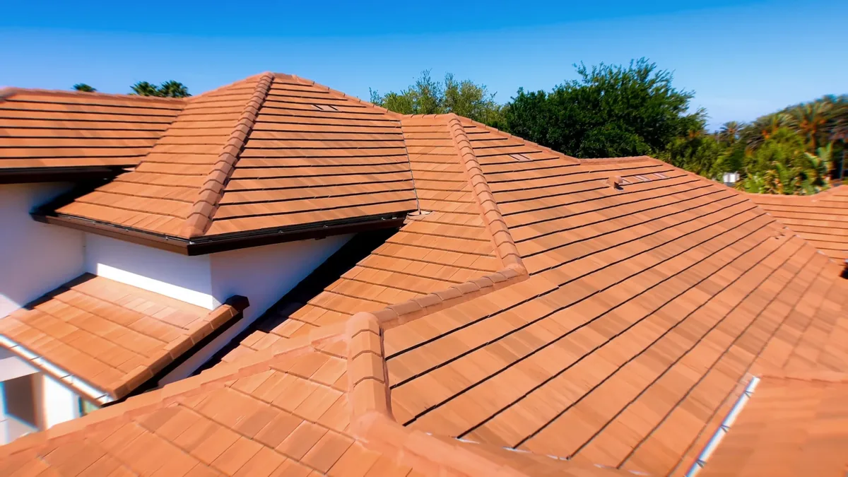 Residential roof replacement underway on a Pasco County home