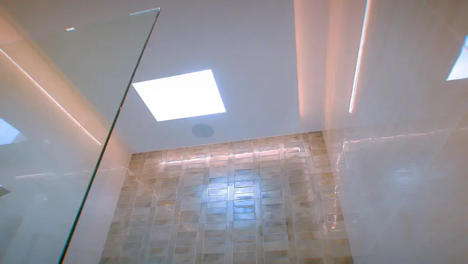 Vanity, tile, and fixture installation